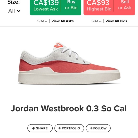 Westbrook Jordan shoe